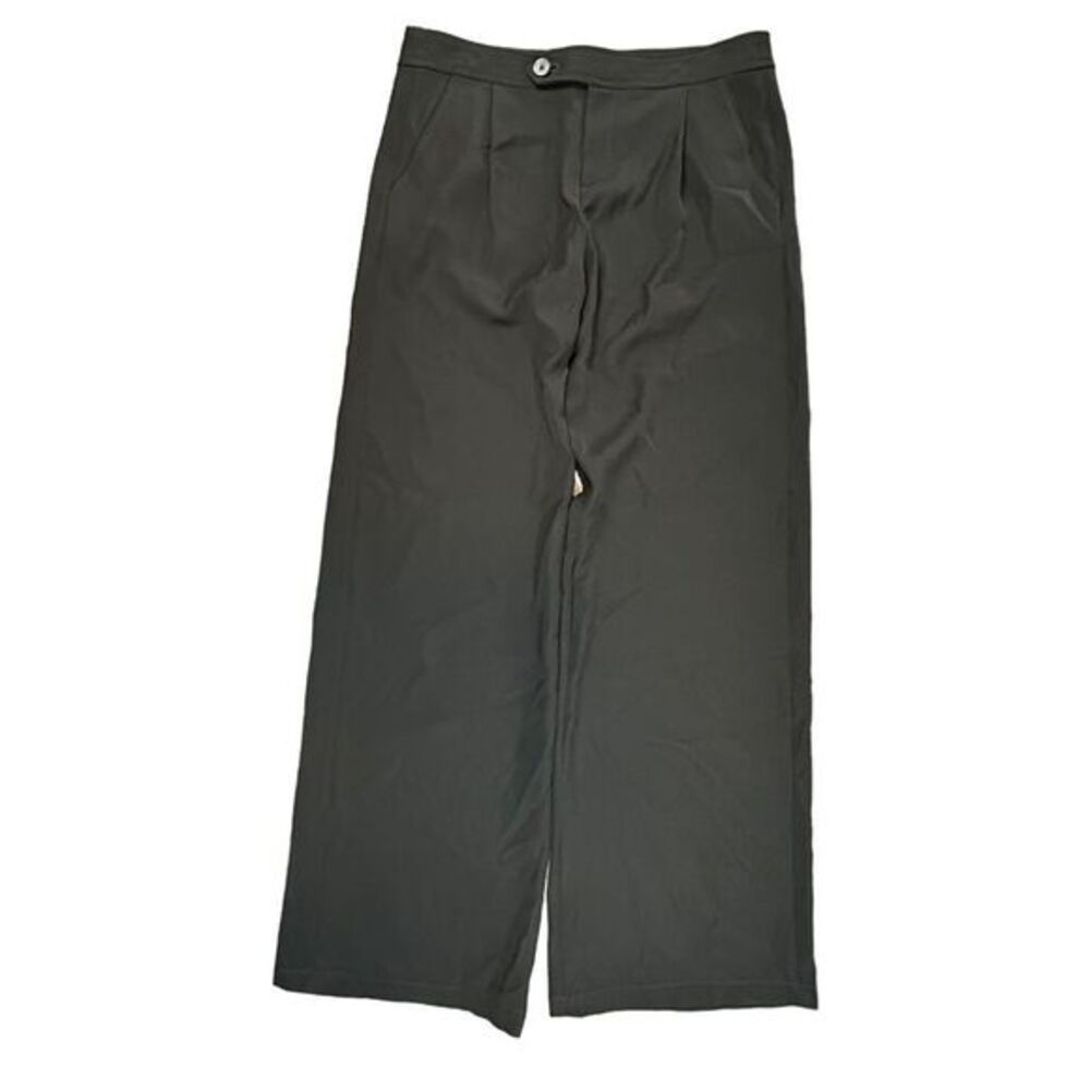 Derek Lam 10 Crosby Wide leg‎ pleated Black Pants size 6